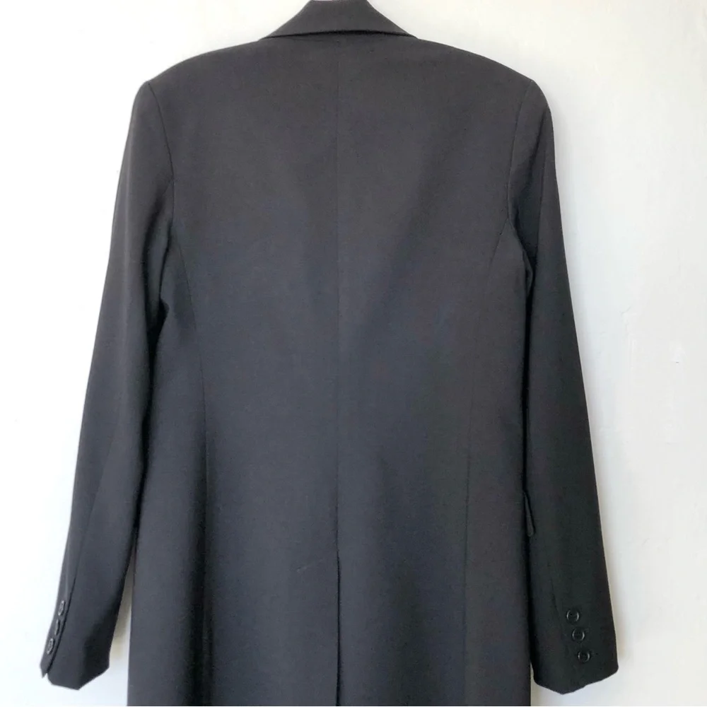 Theory Black Long Blazer Coat - Picture 4 of 10